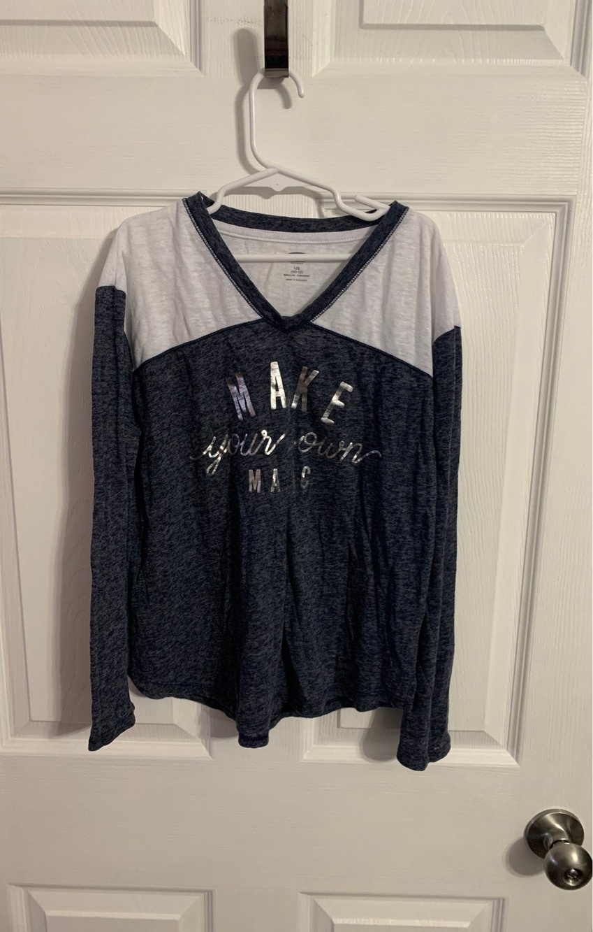 Old Navy Girl's Long Sleeve Shirt Size L (10-12)